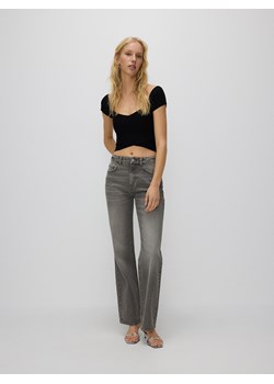 Reserved - Krótka bluzka z wiskozą - czarny ze sklepu Reserved w kategorii Bluzki damskie - zdjęcie 188667661