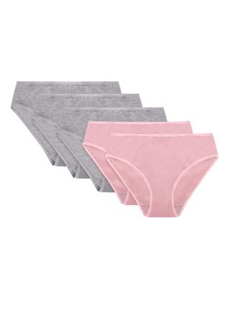 Figi Vivisence 4016 5-pack gumka szara: szary/szary/szary/ gumka różowa: różowy/różowy ze sklepu kontri.pl w kategorii Majtki damskie - zdjęcie 188670080