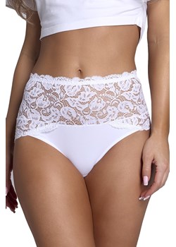 Wol-Bar Teri Majtki wysokie figi, biały ze sklepu kontri.pl w kategorii Majtki damskie - zdjęcie 188670152