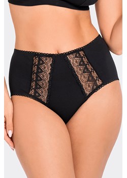 Majtki wysokie figi Babell BBL 199 czarny ze sklepu kontri.pl w kategorii Majtki damskie - zdjęcie 188670310