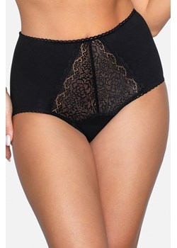Majtki wysokie figi Babell BBL 185 czarny ze sklepu kontri.pl w kategorii Majtki damskie - zdjęcie 188670710