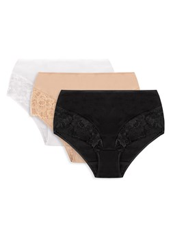 Wysokie figi Vivisence 4008 3-pack biały/beżowy/czarny ze sklepu kontri.pl w kategorii Majtki damskie - zdjęcie 188670742