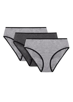 Majtki figi Vivisence 4016 3-pack gumka czarna: szary/grafit/szary ze sklepu kontri.pl w kategorii Majtki damskie - zdjęcie 188671112