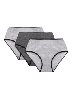 Majtki wysokie figi Vivisence 4017 3-pack gumka czarna: szary/grafit/szary ze sklepu kontri.pl w kategorii Majtki damskie - zdjęcie 188671544