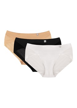 Figi Wol-Bar Diamond 3517 3-pak beżowy-czarny-biały ze sklepu kontri.pl w kategorii Majtki damskie - zdjęcie 188671651