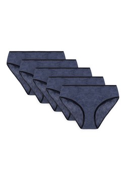 Figi Vivisence 4016 5-pack gumka czarna: granat ze sklepu kontri.pl w kategorii Majtki damskie - zdjęcie 188671821