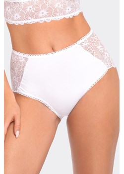 Majtki wysokie figi Babell BBL 190 biały ze sklepu kontri.pl w kategorii Majtki damskie - zdjęcie 188671971