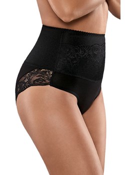 Babell BBL 148 Majtki wysokie figi, czarny ze sklepu kontri.pl w kategorii Majtki damskie - zdjęcie 188672333