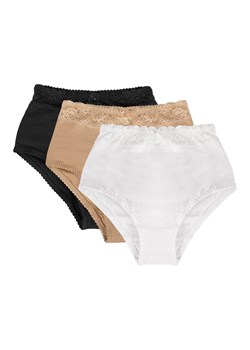 Wysokie figi Mitex Eva 3-pak biały/beż/czarny ze sklepu kontri.pl w kategorii Majtki damskie - zdjęcie 188673410