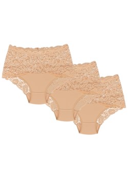 Wol-Bar Teri 3-pak Majtki figi, beżowy ze sklepu kontri.pl w kategorii Majtki damskie - zdjęcie 188673483