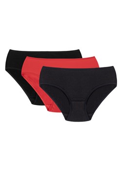 Figi Vivisence 4002 3-pack czarny/czerwony/granatowy ze sklepu kontri.pl w kategorii Majtki damskie - zdjęcie 188673603