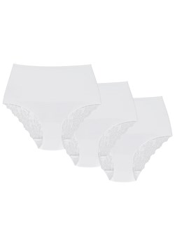 Wol-Bar Promessa 3-pak Majtki wysokie figi, biały ze sklepu kontri.pl w kategorii Majtki damskie - zdjęcie 188674643