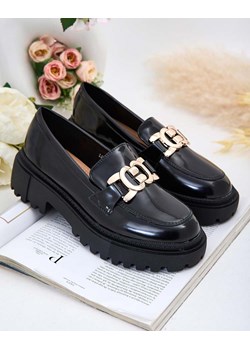 Royalfashion Mokasyny damskie lakierowane Bevevra ze sklepu royalfashion.pl w kategorii Mokasyny damskie - zdjęcie 188675160