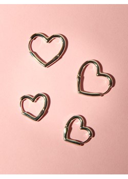 Reserved - Zestaw kolczyków w kształcie serca - srebrny ze sklepu Reserved w kategorii Kolczyki - zdjęcie 188675714