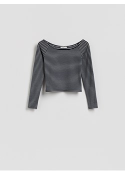 Reserved - Bluzka z prostym dekoltem - wielobarwny ze sklepu Reserved w kategorii Bluzki damskie - zdjęcie 188675791