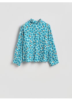 Reserved - Wzorzysta bluzka z wiskozy - biały ze sklepu Reserved w kategorii Bluzki damskie - zdjęcie 188675962