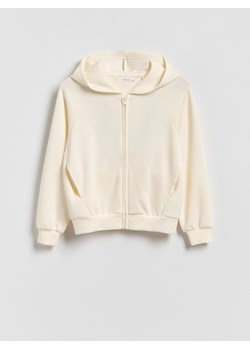 Reserved - Rozpinana bluza z modalem - złamana biel ze sklepu Reserved w kategorii Bluzy dziewczęce - zdjęcie 188675970