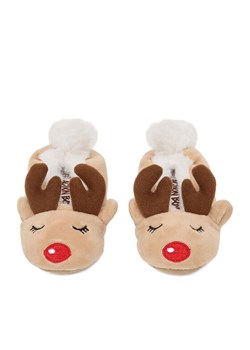 Kapcie Action Boy AGK22713 Beżowy ze sklepu eobuwie.pl w kategorii Kapcie dziecięce - zdjęcie 188676290