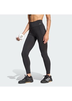 adidas Legginsy Optime Workout KA0186 Czarny Slim Fit ze sklepu MODIVO w kategorii Spodnie damskie - zdjęcie 188677351
