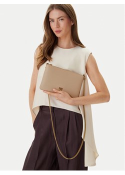PINKO Torebka Flat Classic AI 25-26 PCPL 100455 A0F1 Beżowy ze sklepu MODIVO w kategorii Kopertówki - zdjęcie 188677361