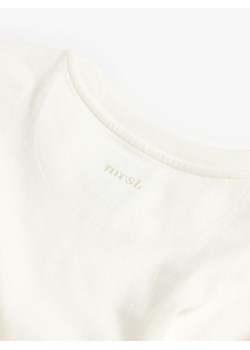 Mohito - T-shirt oversize - kremowy ze sklepu Mohito w kategorii Bluzki damskie - zdjęcie 188678532