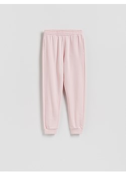Reserved - Spodnie dresowe ze ściągaczem - pastelowy róż ze sklepu Reserved w kategorii Spodnie damskie - zdjęcie 188679154