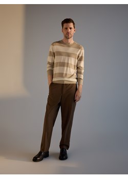 Reserved - Sweter z wełny merino - beżowy ze sklepu Reserved w kategorii Swetry damskie - zdjęcie 188679161