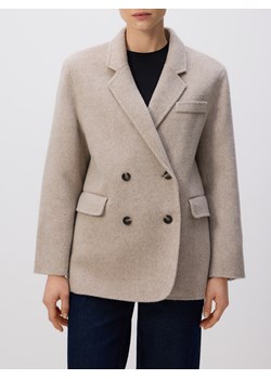 Reserved - Wełniana marynarka handmade - jasnoszary ze sklepu Reserved w kategorii Marynarki damskie - zdjęcie 188679284