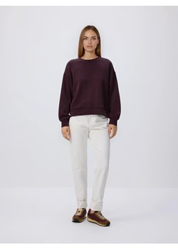 Reserved - Bluza z modalem - ciemnofioletowy ze sklepu Reserved w kategorii Bluzy damskie - zdjęcie 188679340