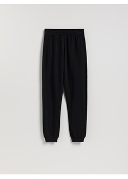 Reserved - Spodnie dresowe long leg - czarny ze sklepu Reserved w kategorii Spodnie damskie - zdjęcie 188679430