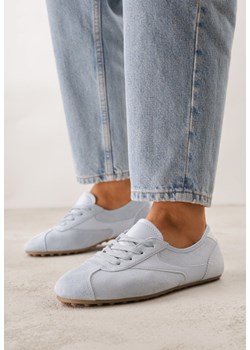 Niebieskie Sneakersy z Imitacji Zamszu w Stylu Kultowych Tenisówek Aelliana ze sklepu born2be.pl w kategorii Buty sportowe damskie - zdjęcie 188679812