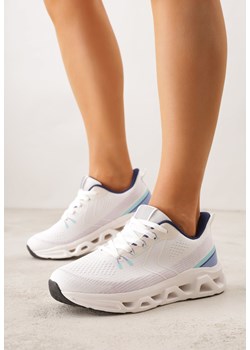 Białe Sneakersy na Grubej Geometrycznej Podeszwie Alexusa ze sklepu born2be.pl w kategorii Buty sportowe damskie - zdjęcie 188679830