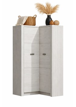 Garderoba Narożna Biały Kraft K2-B93 ze sklepu Edinos.pl w kategorii Szafy - zdjęcie 188680164