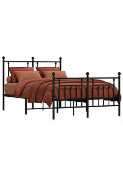 Czarne industrialne łózko metalowe 160x200cm S5-F40 ze sklepu Edinos.pl w kategorii Łóżka i materace - zdjęcie 188680243