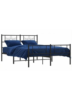 Czarne metalowe łóżko rustykalne 120x200cm L7-Z66 ze sklepu Edinos.pl w kategorii Łóżka i materace - zdjęcie 188680253
