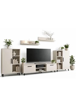 Zestaw mebli w kolorze kaszmir G3-F29 ze sklepu Edinos.pl w kategorii Szafki RTV - zdjęcie 188680270