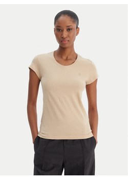 G-Star Raw T-Shirt Eyben D24533-4107 Écru Slim Fit ze sklepu MODIVO w kategorii Bluzki damskie - zdjęcie 188681101
