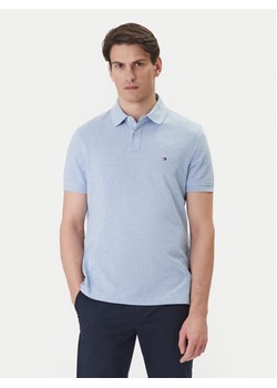 Tommy Hilfiger Polo 1985 MW0MW17770 Błękitny Regular Fit ze sklepu MODIVO w kategorii T-shirty męskie - zdjęcie 188681161