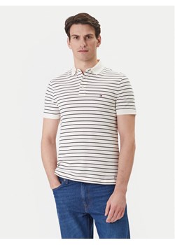 Tommy Hilfiger Polo 1985 MW0MW17771 Beżowy Slim Fit ze sklepu MODIVO w kategorii T-shirty męskie - zdjęcie 188681210