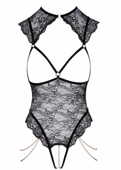 Odważne koronkowe body damskie z łańcuszkami ze sklepu intimiti.pl w kategorii Body damskie - zdjęcie 188681843