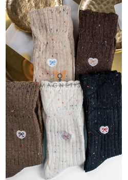 Magnetis CO5025 Prążek/serduszka skarpety damskie ze sklepu intimiti.pl w kategorii Skarpetki damskie - zdjęcie 188682034