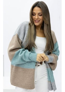 Kardigan oversize Merci – niezapinany sweter damski szary ze sklepu intimiti.pl w kategorii Swetry damskie - zdjęcie 188682163