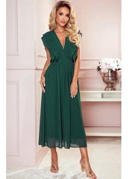 Numoco szyfonowa midi sukienka z falbankami 367-1 ze sklepu intimiti.pl w kategorii Sukienki - zdjęcie 188682200