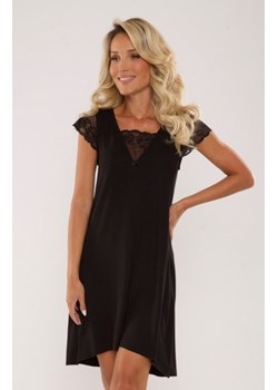 De Lafense Fanny 340 koszulka damska czarna ze sklepu intimiti.pl w kategorii Koszule nocne - zdjęcie 188682473