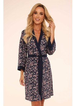 De Lafense Mia 468 szlafrok damski granatowy ze sklepu intimiti.pl w kategorii Szlafroki damskie - zdjęcie 188684292
