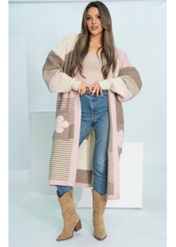 Oversizowy długi kardigan damski z kiszeniami Marbelio - polska marka ze sklepu intimiti.pl w kategorii Swetry damskie - zdjęcie 188684543