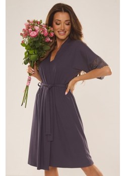 De Lafense Noela 643 szlafrok damski szary ze sklepu intimiti.pl w kategorii Szlafroki damskie - zdjęcie 188684554