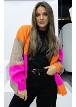 Kardigan oversize Merci – niezapinany sweter damski neon ze sklepu intimiti.pl w kategorii Swetry damskie - zdjęcie 188684850