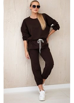 Komplet dresowy bluza i spodnie czekoladowy ze sklepu intimiti.pl w kategorii Dresy damskie - zdjęcie 188685113