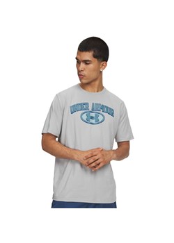 Męski t-shirt z nadrukiem Under Armour UA M WM Locker Tag Short Sleeve - szary ze sklepu Sportstylestory.com w kategorii T-shirty męskie - zdjęcie 188685842